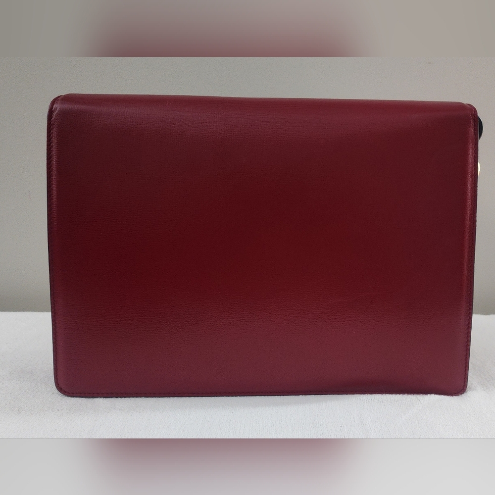 Authentic Gucci GG Marmont Red Leather Shoulder Bag Gold Hardware Gucci Handbag - Picture 4 of 14